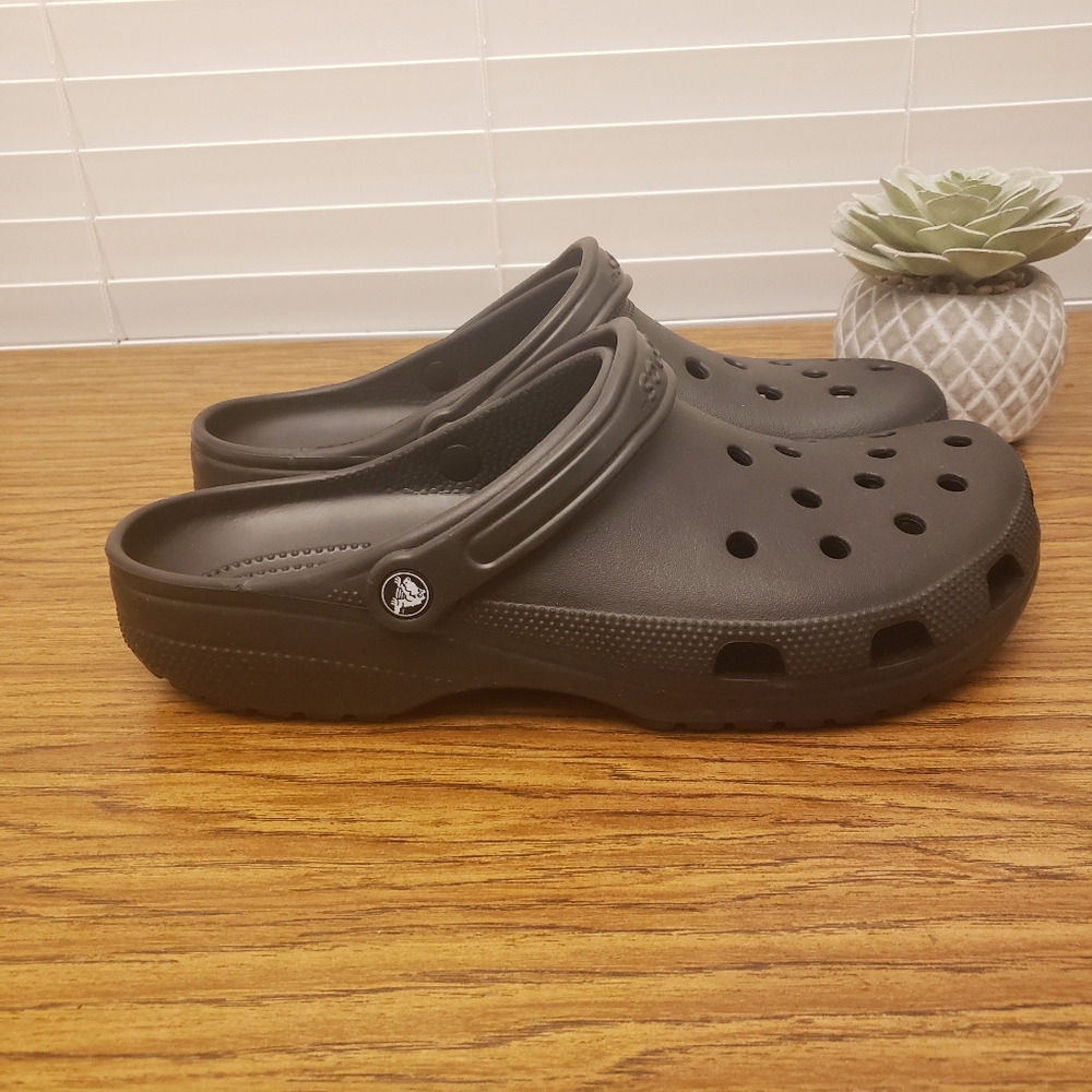 NEW Crocs Classic Clogs Black Men's Shoes Size 13 - Picture 5 of 10